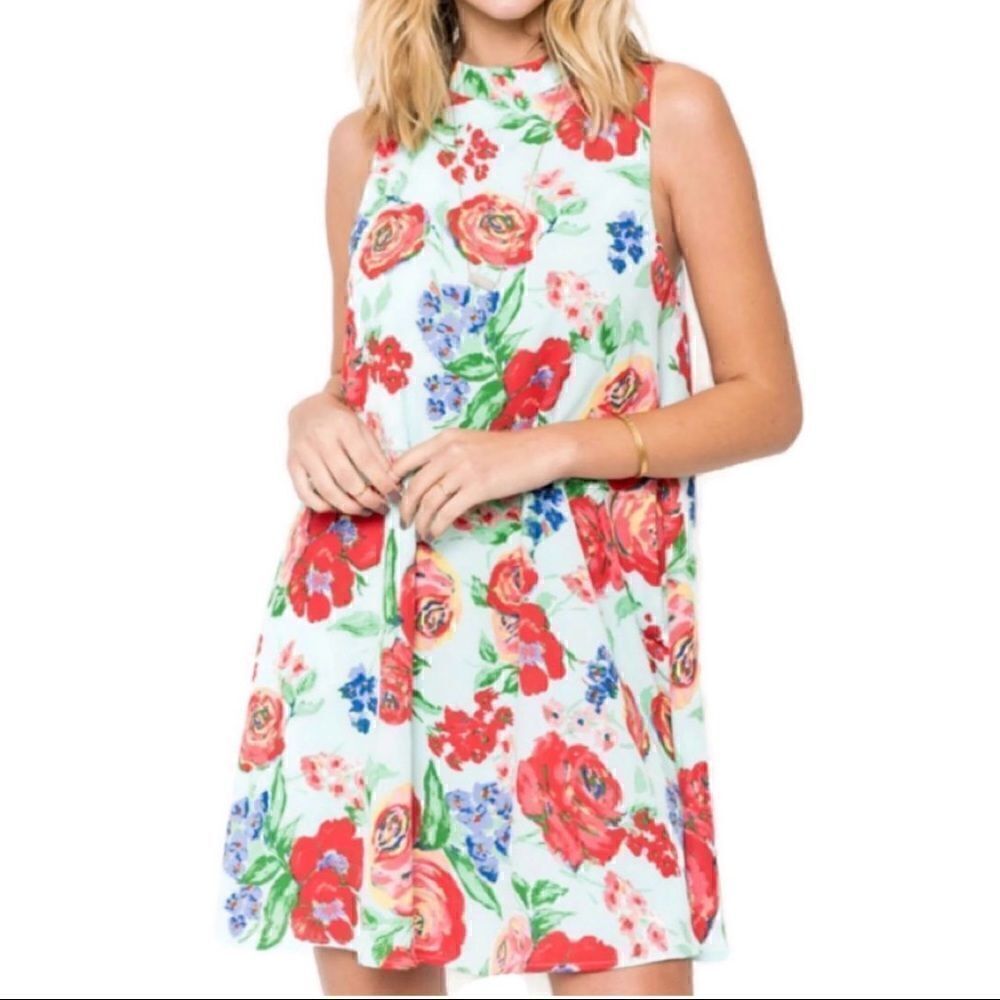NWOT Everly Kira Floral Dress Sz S